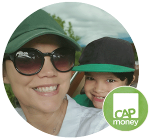CAP-Money-Amy-green CAP Money participant, Amy, with son