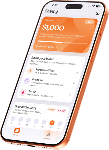 Buffer builder mobile mock-up